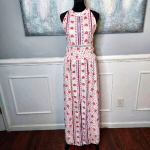 To My Lovers Floral Midi Halter neck Dress